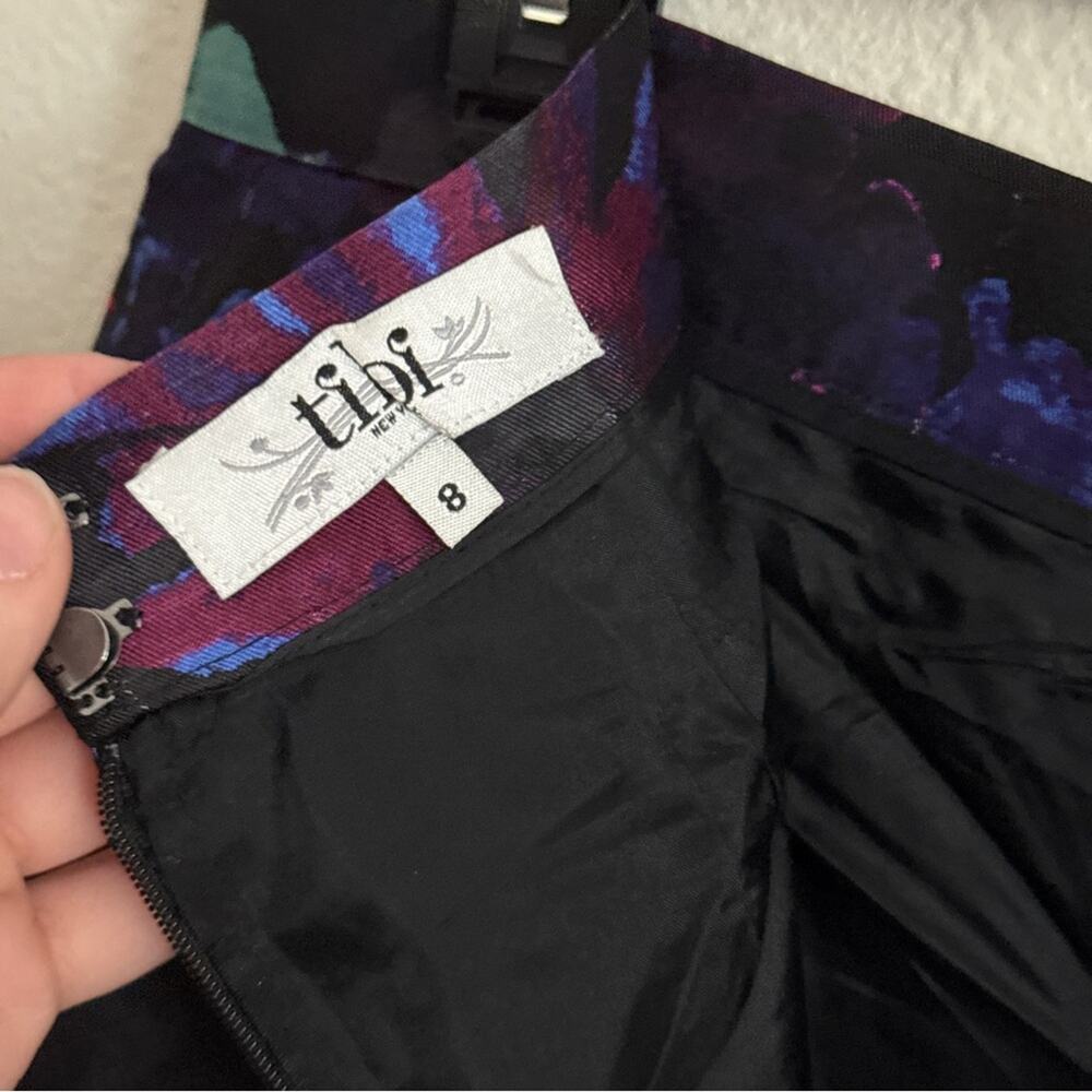 Tibi Floral Silk Mini Skirt 8 - Picture 6 of 7